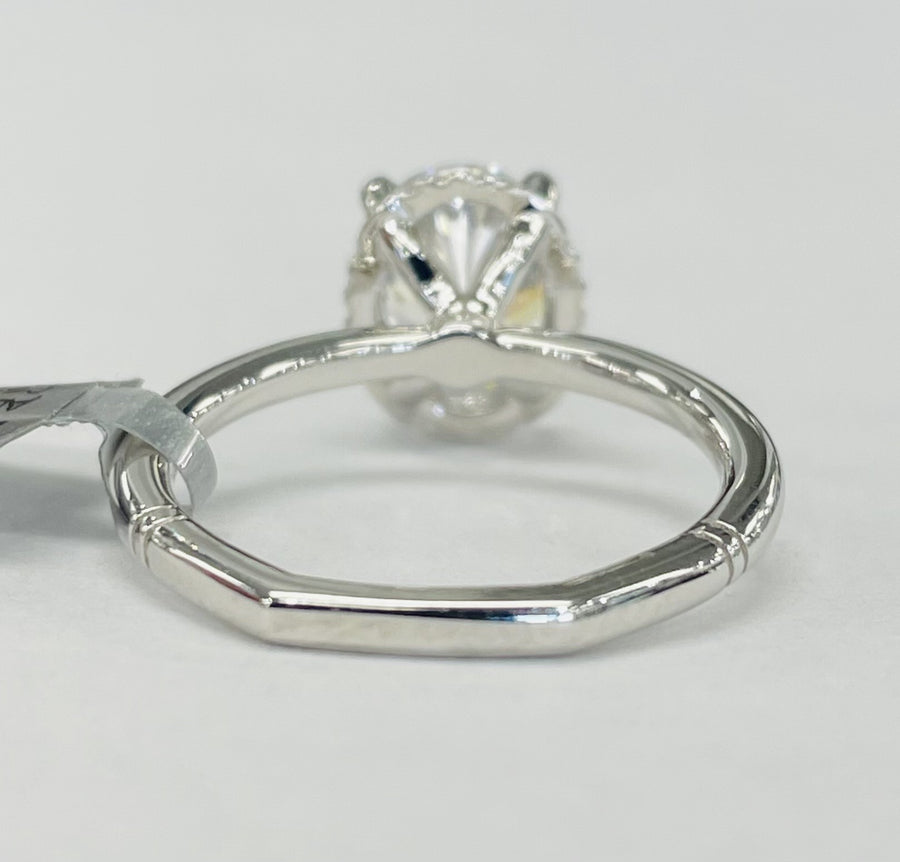 Noam Carver - Premium Oval Hidden Halo Diamond Setting