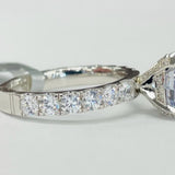 Noam Carver A011-01A – Diamond Pave Engagement Ring, 14K White Gold, 1.06ct Accent Diamonds