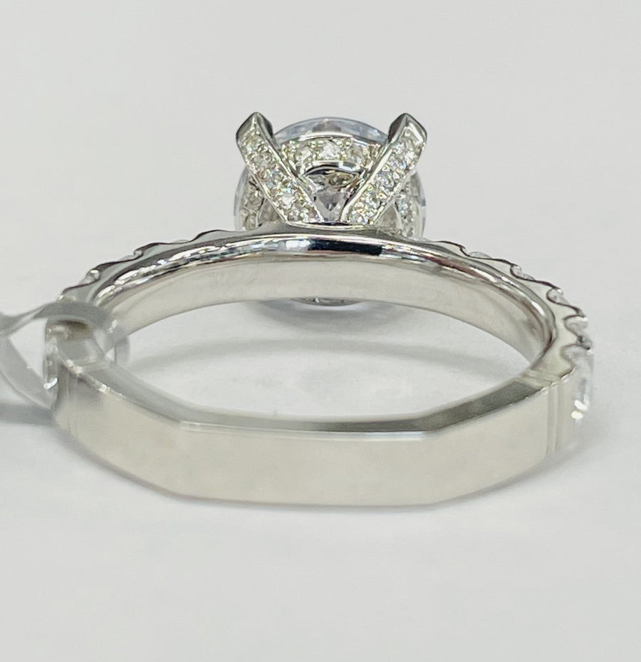 Noam Carver - Premium Diamond Accented Solitare Setting