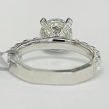 Noam Carver A011-01A – Diamond Pave Engagement Ring, 14K White Gold, 1.06ct Accent Diamonds