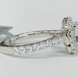 Noam Carver A029-01A Halo Diamond Engagement Ring – Customizable in 14K/18K Gold or Platinum
