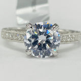 Noam Carver - Premium Vintage Inspired Hidden Halo White Gold Diamond Setting