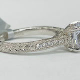Noam Carver - Premium Vintage Inspired Hidden Halo White Gold Diamond Setting
