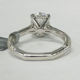 Noam Carver A034-02A – Atelier Oval Diamond Sidestone Engagement Ring, Hidden Halo, 14K/18K Gold or Platinum