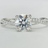 White Gold 1 1/5CTW VVS2/G GIA Certified Diamond Engagement Ring
