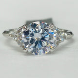 Noam Carver - Premium Three Stone Style Vintage Inspired Diamond Setting