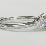 Noam Carver - Premium Three Stone Style Vintage Inspired Diamond Setting