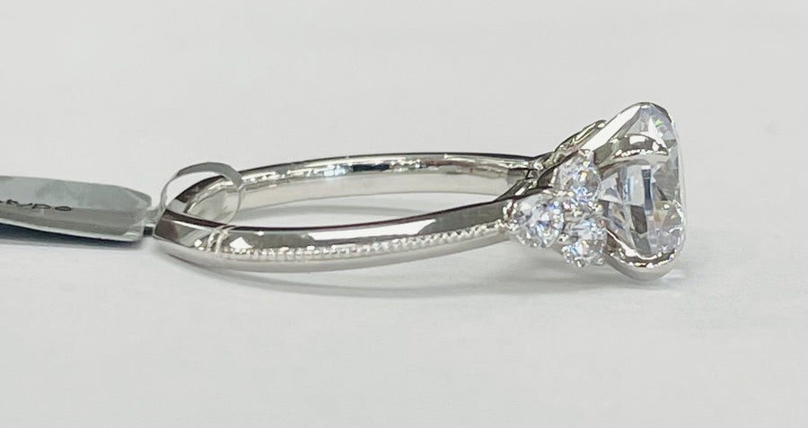 Noam Carver - Premium Three Stone Style Vintage Inspired Diamond Setting