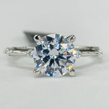 Noam Carver - Premium Petite Hidden Halo Station Diamond Setting