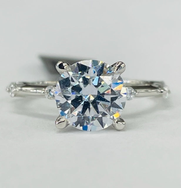 Noam Carver - Premium Petite Hidden Halo Station Diamond Setting