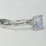 Noam Carver - Premium Petite Hidden Halo Station Diamond Setting