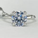 Noam Carver A031-01A Classic Solitaire Engagement Ring – 14K/18K Gold or Platinum, Four-Prong Setting