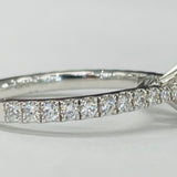 Noam Carver A032-01A Diamond Engagement Ring – 14K/18K Gold or Platinum, Round or Princess Cut