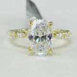 Noam Carver A091-02YA Marquise & Round Diamond Euro Shank Engagement Ring – Customizable in 14K/18K Gold or Platinum