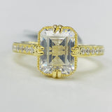 Noam Carver A004-01YA Atelier Engagement Ring – 14K/18K Yellow Gold, Diamond Accents