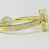 Noam Carver A004-01YA Atelier Engagement Ring – 14K/18K Yellow Gold, Diamond Accents