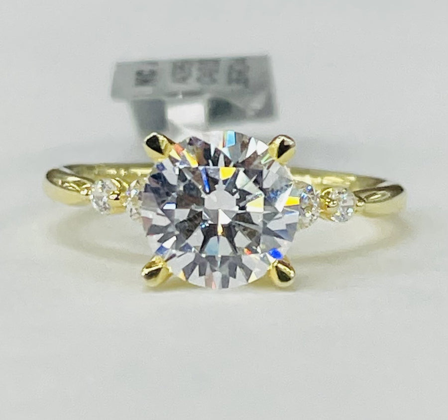 Noam Carver - Premium Hidden Halo Diamond Accented Setting