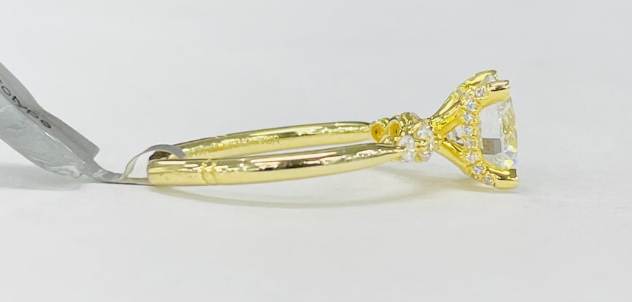 Noam Carver - Premium Hidden Halo Diamond Accented Setting