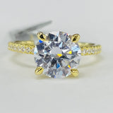 Noam Carver - Premium Classic Diamond Accented Solitare Setting