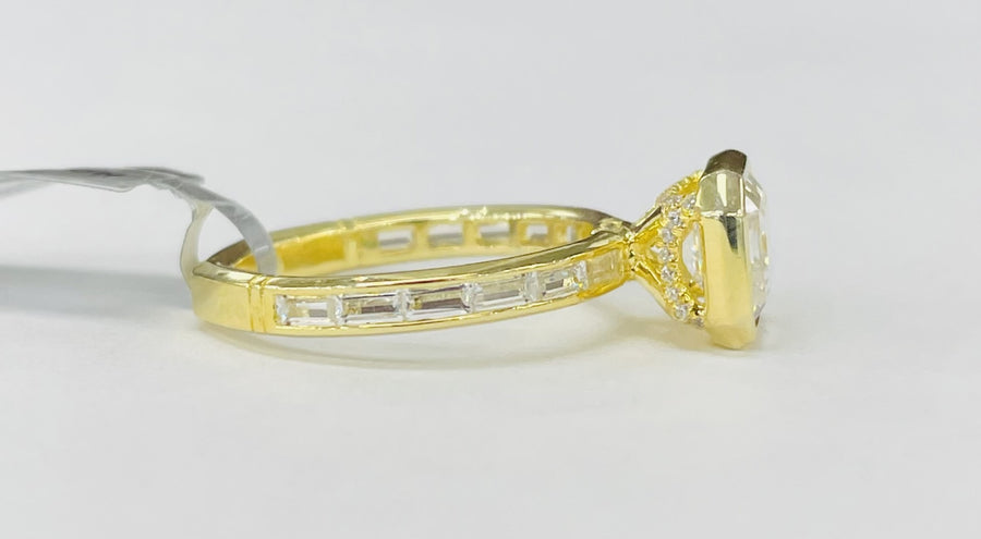 Noam Carver - Premium East West Diamond Channel Set Accented Setting