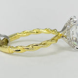 Noam Carver A080-02YWA Diamond Engagement Ring – 14K Yellow Gold, Oval Center with Diamond Accents