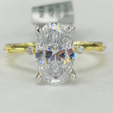 Noam Carver - Premium Hidden Halo Simple Accented Diamond Setting