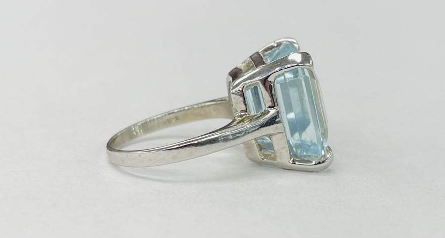 Vintage Aquamarine Statement Ring