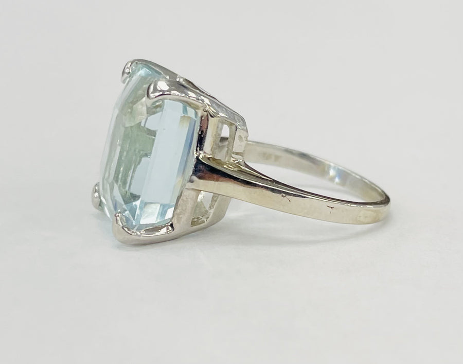 Vintage Aquamarine Statement Ring