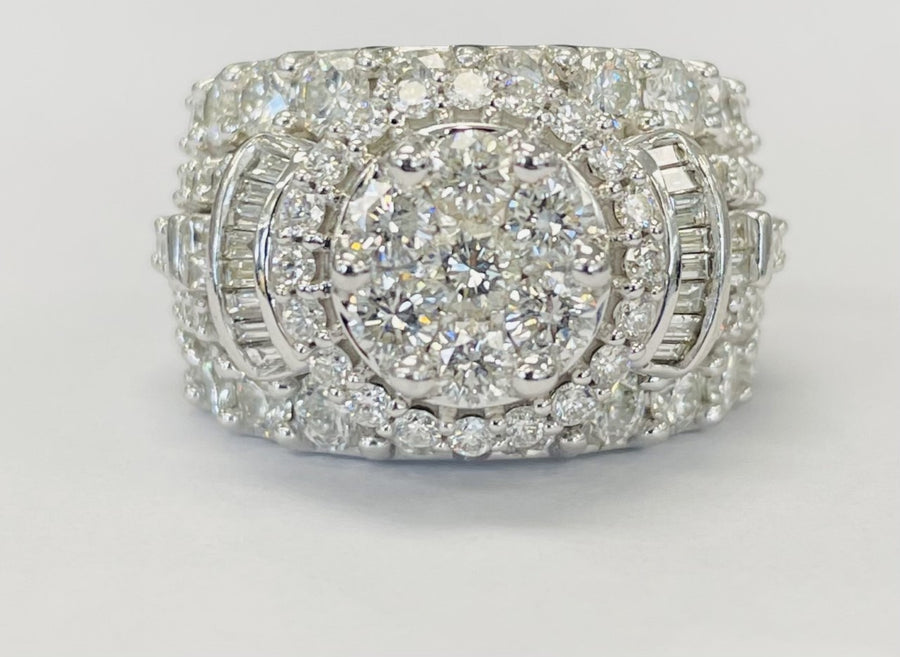 4CTW Diamond Composite Engagement Ring