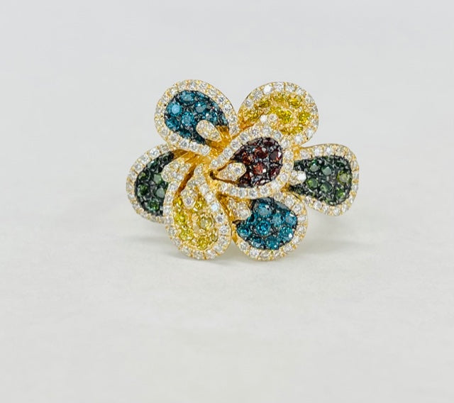 LeVian Estate Mixberry Diamond Cocktail Ring