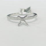 Tidewater Classic White Gold Diamond Semi-Mount
