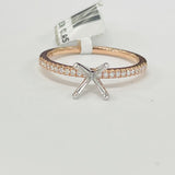 Tidewater Classic Rose Gold Diamond Semi-Mount