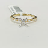 Tidewater Classic Yellow Gold Diamond Semi-Mount