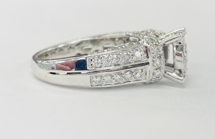 White Gold Composite Statement Diamond Ring