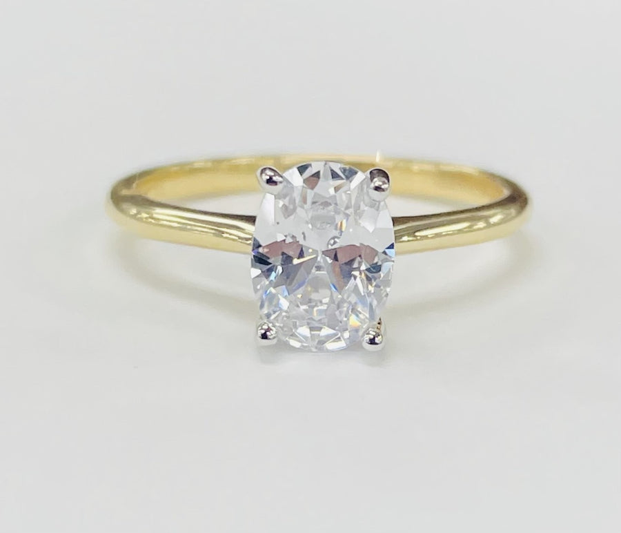 Tidewater Classic Slim Semi-Mount Yellow Gold