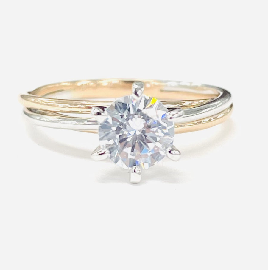 Tidewater Classic Blend Semi-Mount Rose/White