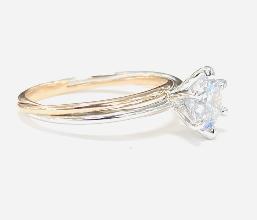 Tidewater Classic Blend Semi-Mount Rose/White