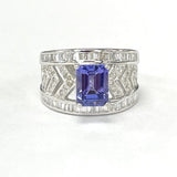 One Of A Kind Tanzantie & Diamond Statement Ring