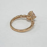 Rose Gold Majestic Morganite And Diamond Ring