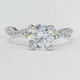 Romance - Classic Floral Twist Diamond Setting
