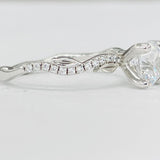 Romance - Classic Floral Twist Diamond Setting