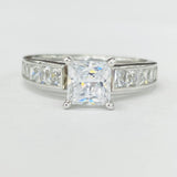 Romance - Classic Princess Cut Channel Set Setting