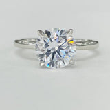 Romance - Hidden Halo Solitare Diamond Setting