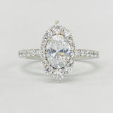 Romance - Romance Halo Semi-Mount Diamond Ring