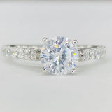 Romance - Pave Set Cathedral Style Almost Eternity Setting