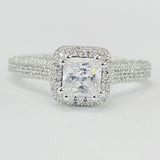 Romance - All Pave Diamond Halo Setting