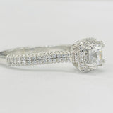 Romance - All Pave Diamond Halo Setting