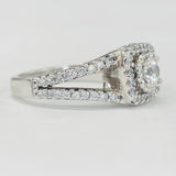 Romance Split Shank Halo Semi-Mount