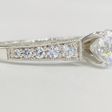 Romance - Vintage Inspired Detailed Cathedral Setting