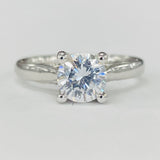Romance - Tappered Accented Diamond Solitare Setting
